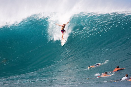 Known as “Pipeline,” this iconic break on O’ahu’s North Shore draws world-class surfers every winter with its towering swells and picture-perfect barrels. Photo: Walker Langley