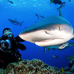 Shark Diving in the Coral Sea