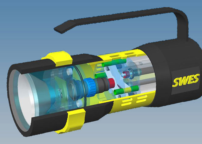 Seawater Powered SWES Dive Light